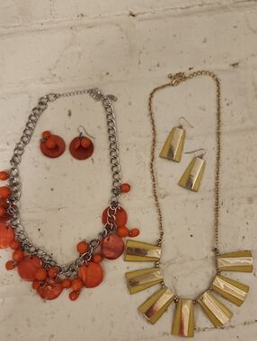 Statement Necklaces with Earrings